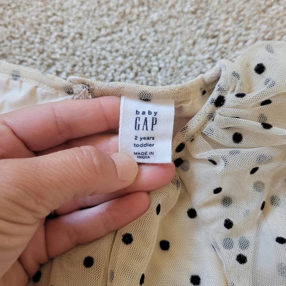 Gap Baby Polka Dot Tulle Dress Size 2T